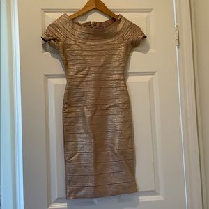 Light pink Nerve Leger bandage dress - xs